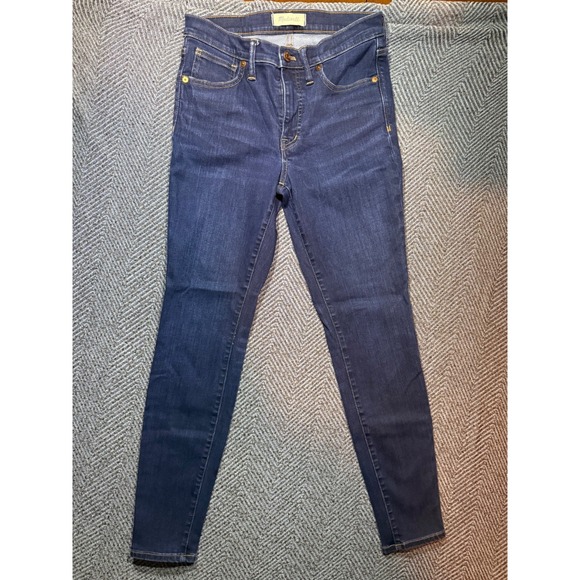 Madewell Denim - Madewell 9" High-Rise Skinny Jeans Dark Wash Denim Size 27